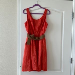 Beautiful orange dress. Perfect for fall outings